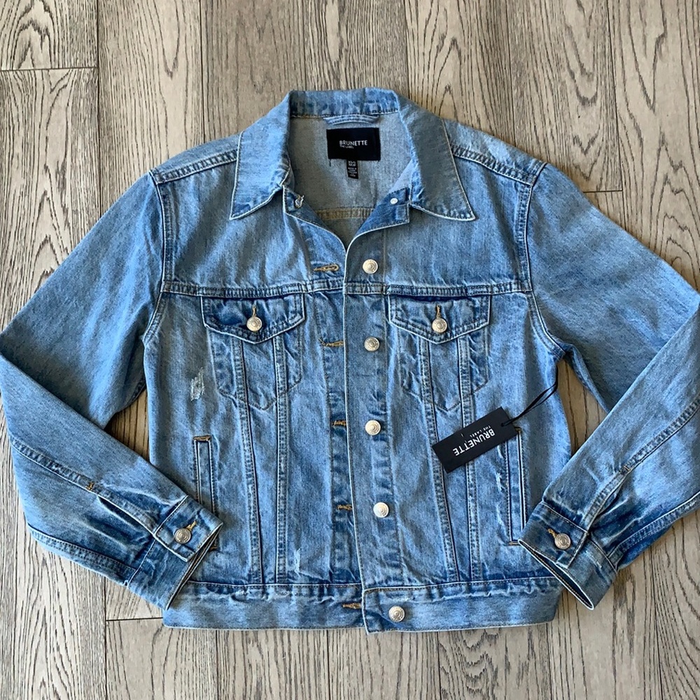 Brunette The Label Lindsay Denim Jacket. New with tags.